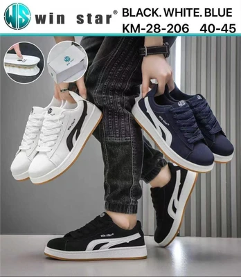 ونس مردانه طرح پوما WIN‑STAR مدل KM‑28‑206 | کفش اسپرت روزمره سبک و راحت سایز ۴۰ تا ۴۵
