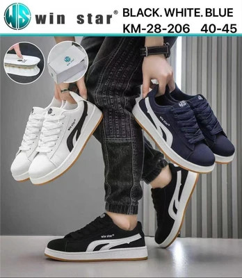 ونس مردانه طرح پوما WIN‑STAR مدل KM‑28‑206 | کفش اسپرت روزمره سبک و راحت سایز ۴۰ تا ۴۵
